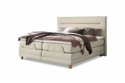 Comfort von Hasena - Boxspringbett Billie creme mit Motor