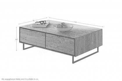 Rosa von Elfo Möbel - Couchtisch 3706 Eiche