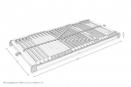 Maxximus-L2110 NV von Sun Garden - XXL-Lattenrost 90 x 200 cm