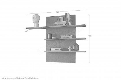 Rosa von Elfo Möbel - Wandpaneel 3704 Eiche