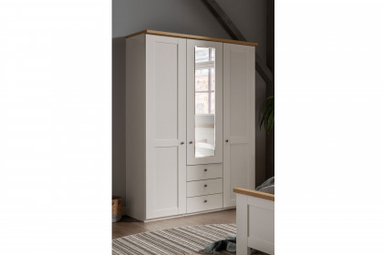 Marlow von Wiemann - Single-Schlafzimmer 3-teilig weiß - Eiche