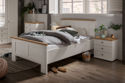 Marlow von Wiemann - Single-Schlafzimmer 3-teilig weiß - Eiche