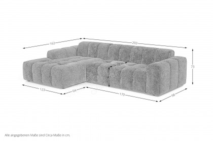 Pino-LE24 von Easy Sofa - Polstergarnitur links terra
