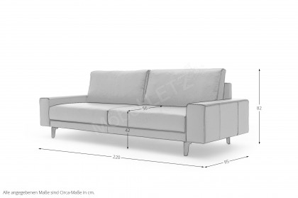 CR.450 von creation by Rolf Benz - Polstersofa graubraun