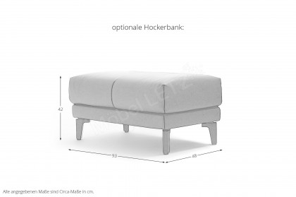 CR.450 von creation by Rolf Benz - Polstersofa graubraun