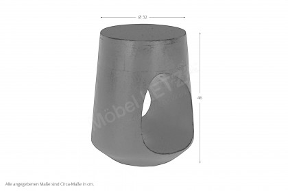 Black Smooth von SIT Möbel - Beistelltisch Mangoholz, massiv