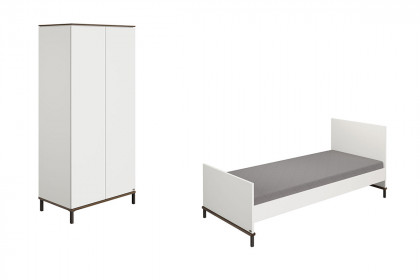 Lovely Aliv von YUNY by Paidi - Jugendzimmer-Set off-white/ Dark-Walnut