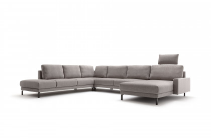 CR.450 von creation by Rolf Benz - Polstergarnitur links steingrau