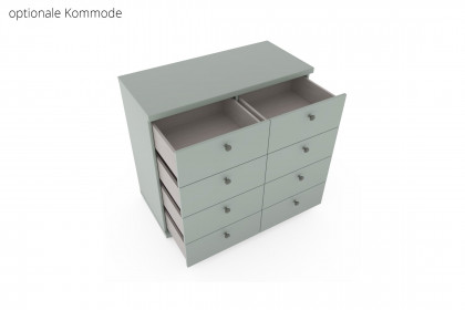 Marlow von Wiemann - Schwebetürenschrank salbei - Spiegel