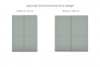Marlow von Wiemann - Schwebetürenschrank salbei - Spiegel