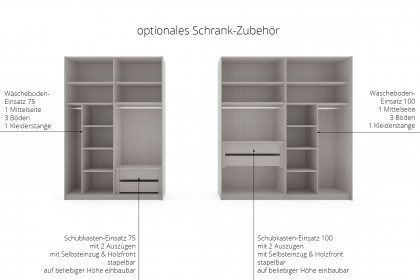 Marlow von Wiemann - Schwebetürenschrank salbei - Spiegel
