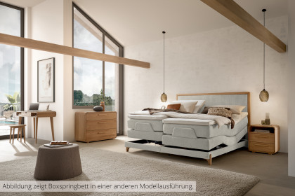 Comfort von Hasena - Boxspringbett Mary in Creme mit Motor