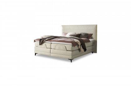 Comfort von Hasena - Boxspringbett Mary in Creme mit Motor