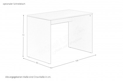 Lovely Aliv von YUNY by Paidi - Schrank & Bett off-white/ Dark-Walnut