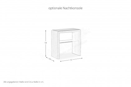 Camina-Dream von RUF Betten - Boxspringbett braun