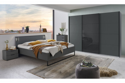 Tilburg von Wimex - Schlafzimmer 3-teilig grafitgrau