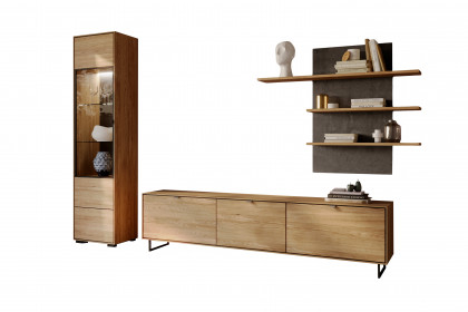 Rosa von Elfo Möbel - Wohnwand inklusive Beleuchtung