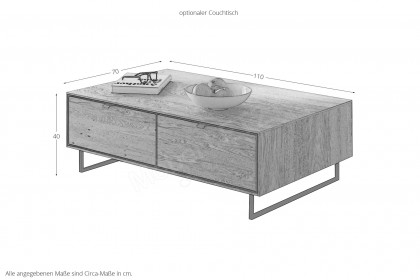 Rosa von Elfo Möbel - Wohnwand inklusive Beleuchtung
