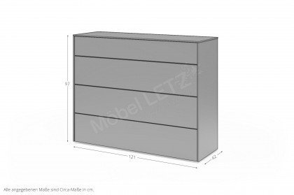 Riverside von set one by Musterring - Sideboard KO-04-121 kaschmir supermatt