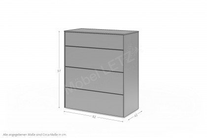 Riverside von set one by Musterring - Sideboard KO-04-82 kaschmir supermatt