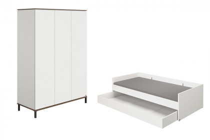 Lovely Aliv von YUNY by Paidi - Jugendzimmer 2-teilig off-white - Walnut