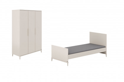 Sister Lou von YUNY by Paidi - Jugendzimmer: Schrank & Bett cashmere-beige
