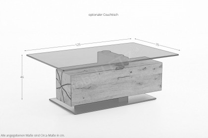 Caya von Hartmann - Vitrine 0085 W Kerneiche gebürstet/ weiß
