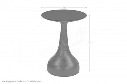 Black Smooth von SIT Möbel - Beistelltisch mit Sockel
