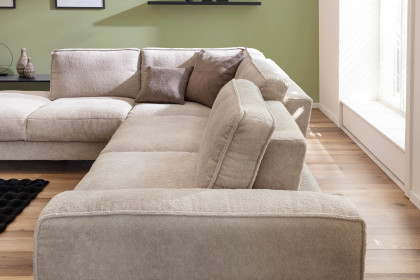7256 von K+W Polstermöbel - Ecksofa Variante links nature