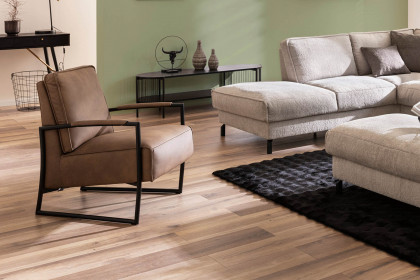 7256 von K+W Polstermöbel - Ecksofa Variante links nature