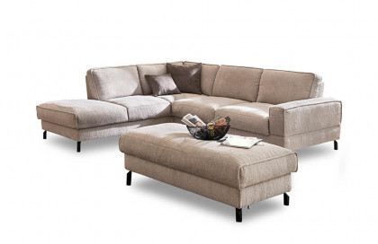 7256 von K+W Polstermöbel - Ecksofa Variante links nature