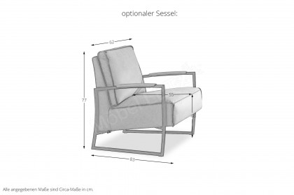 7256 von K+W Polstermöbel - Ecksofa Variante links nature