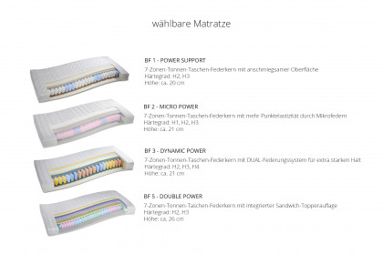 Camina-Dream von RUF Betten - Boxspringbett braun mit Motor