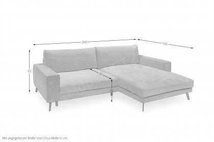 Kansas von set one by Musterring - Eckcouch rechts cream