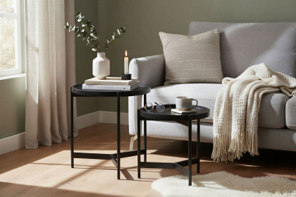 Black Smooth von SIT Möbel - Beistelltisch-Set zweiteilig