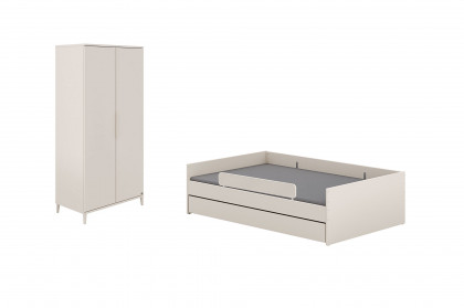 Sister Lou von YUNY by Paidi - schmaler Schrank und Bett mit Absturzsicherung