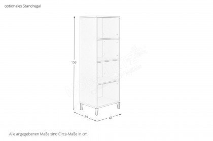 Sister Lou von YUNY by Paidi - schmaler Schrank und Bett mit Absturzsicherung