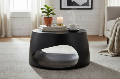 Black Smooth von SIT Möbel - Beistelltisch aus Mangoholz, massiv