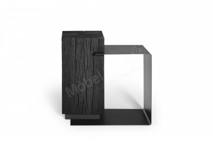 Naturstücke von Hartmann - Beistelltisch 1005 Kernesche anthrazit/ Metall