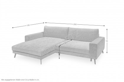 Kansas von set one by Musterring - Eckgarnitur links mustard