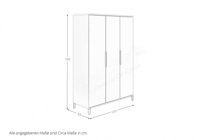 Brother Stu von YUNY by Paidi - Schrank 3-türig & Jugendbett taupe