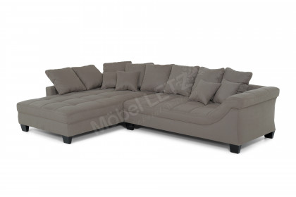 Bologna von Nova Via - Eckgarnitur links taupe