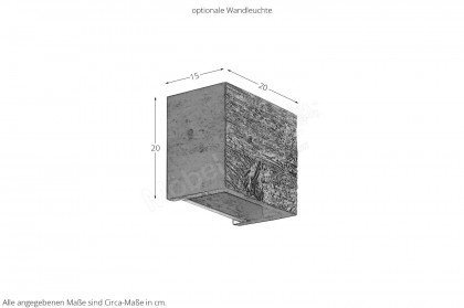 Caya von Hartmann - Vitrine 0051 A Kerneiche gebürstet/ Mattglas anthrazit
