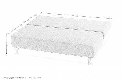 Flip-Sleep von Restyl - Schlafsofa mit Bettkasten grau