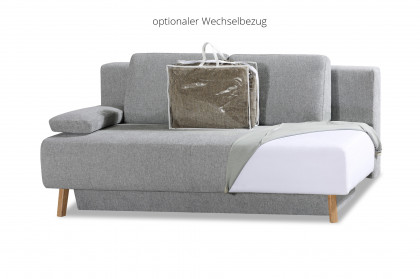 Flip-Sleep von Restyl - Schlafsofa mit Bettkasten grau