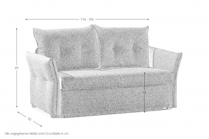 Basel von Restyl - Schlafsofa grau-meliert