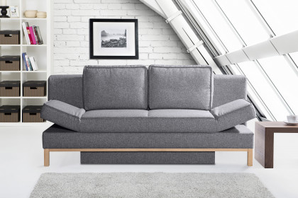 Freddy von Restyl - Schlafsofa anthrazit-meliert mit Bettkasten
