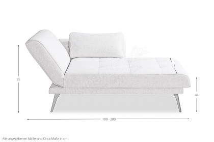 Amira von Restyl - Einzelliege hellgrau links