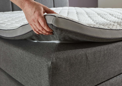 Davie-BX2460 von Sun Garden - Boxspringbett anthrazit