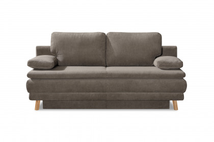 Boyd von Restyl - Schlafsofa braun mit Bettkasten